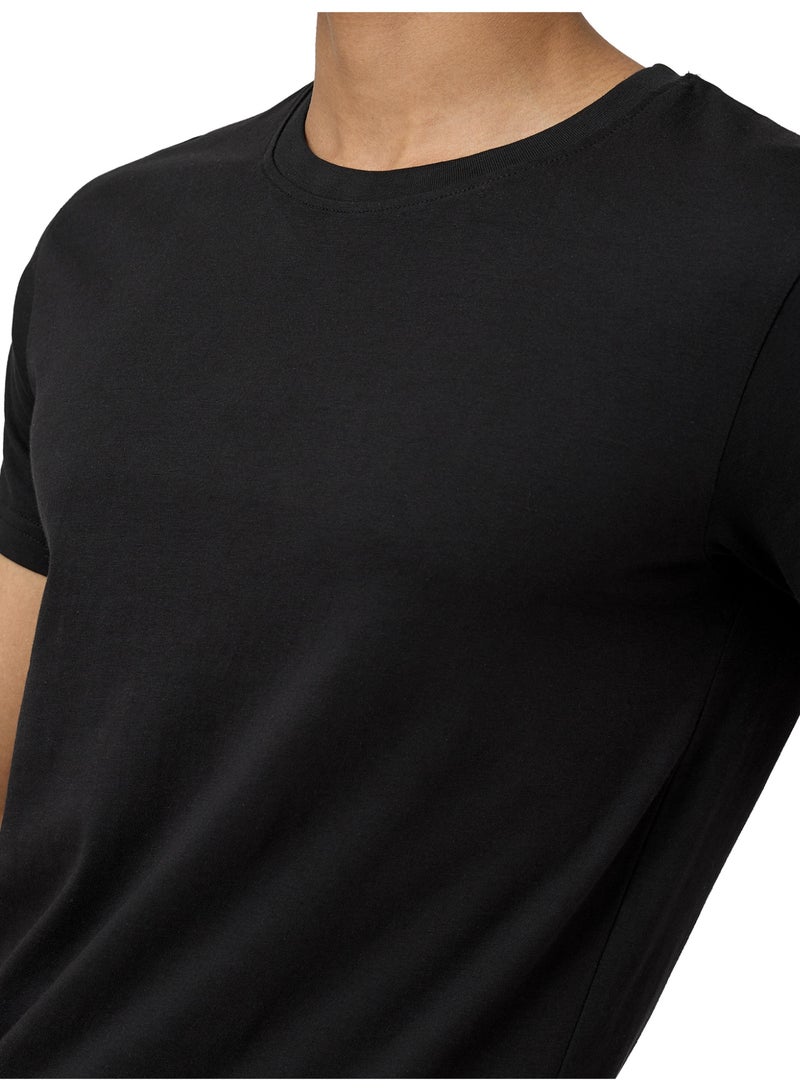 XYXX Men's Super Combed Cotton Regular Fit Pace Crew Neck Half Sleeve T-Shirt Black - Image 5