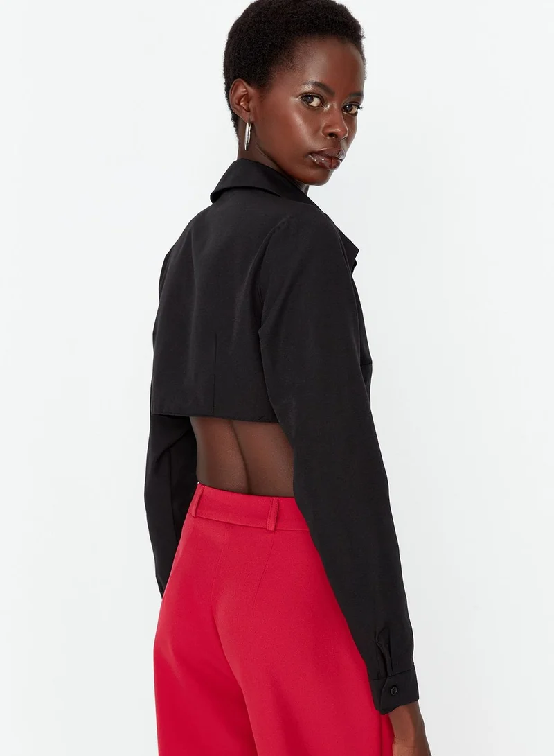 trendyol Collar Neck Detailed Shirt