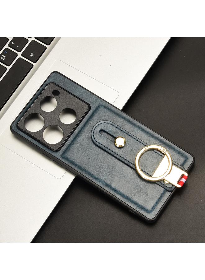 اس-توب جراب لهاتف Infinix Note 40 Pro 5G X6851 مع سوار معصم وغطاء خلفي من الجلد - Image 2