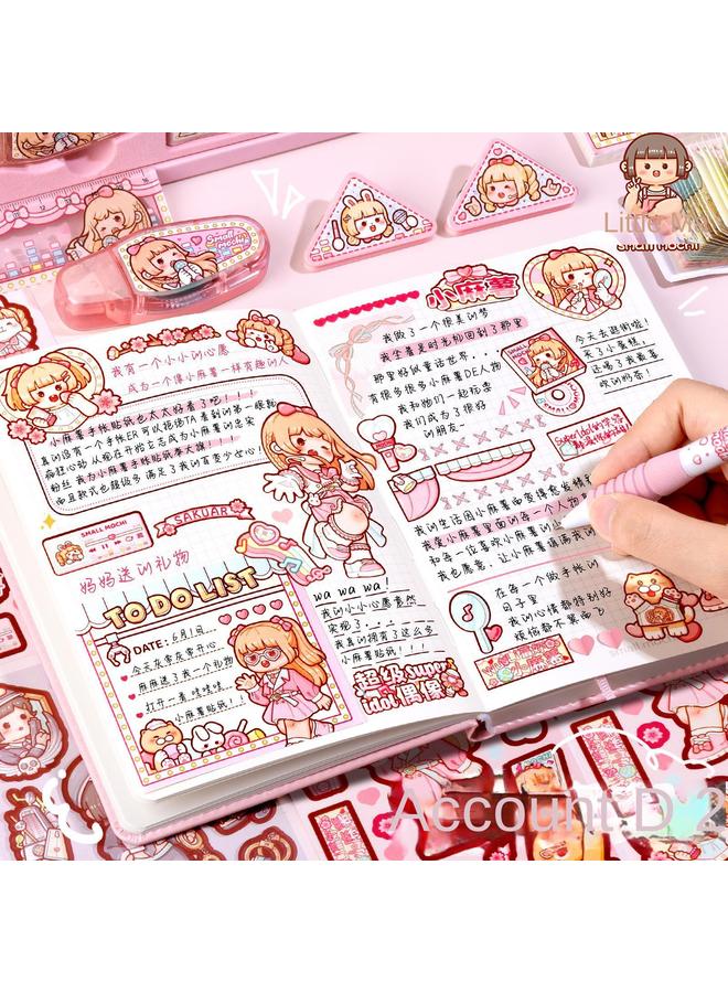 Small Potato Hand Account Suit Gift Box New Notebook Book High Color Value Children's Girl Hand Account Book Deluxe Version Full  - Image 3