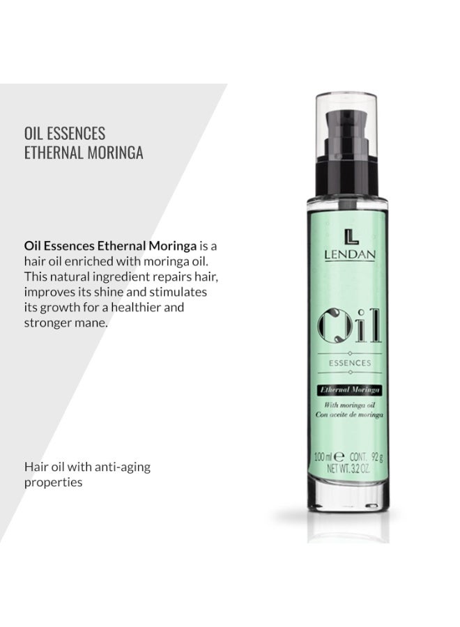 LENDAN - Hair Oil with Moringa Oil - Oil Essences Ethernal Moringa - 100 ml - Hair Serum - Hair Rejuvenator - Hydrates, Nourishes, and Strengthens Hair - Image 2