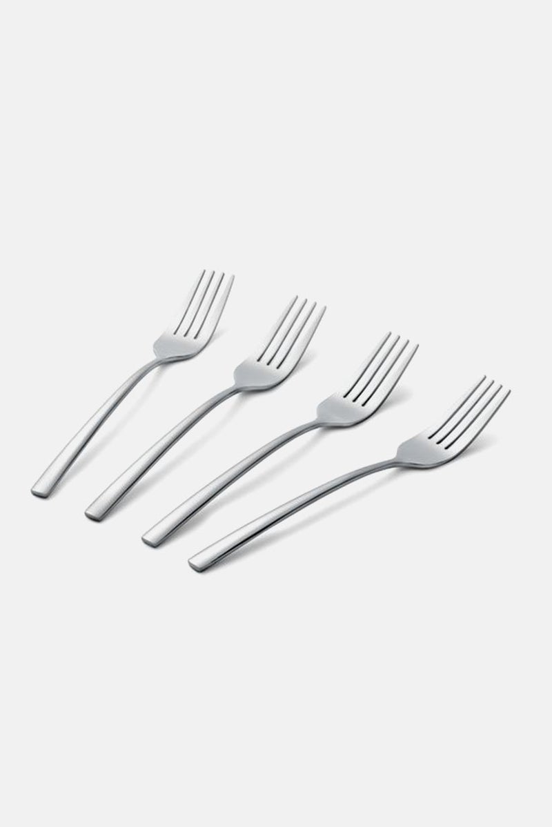Tchibo 4 Pcs Stainless Party Forks, Silver - Image 2