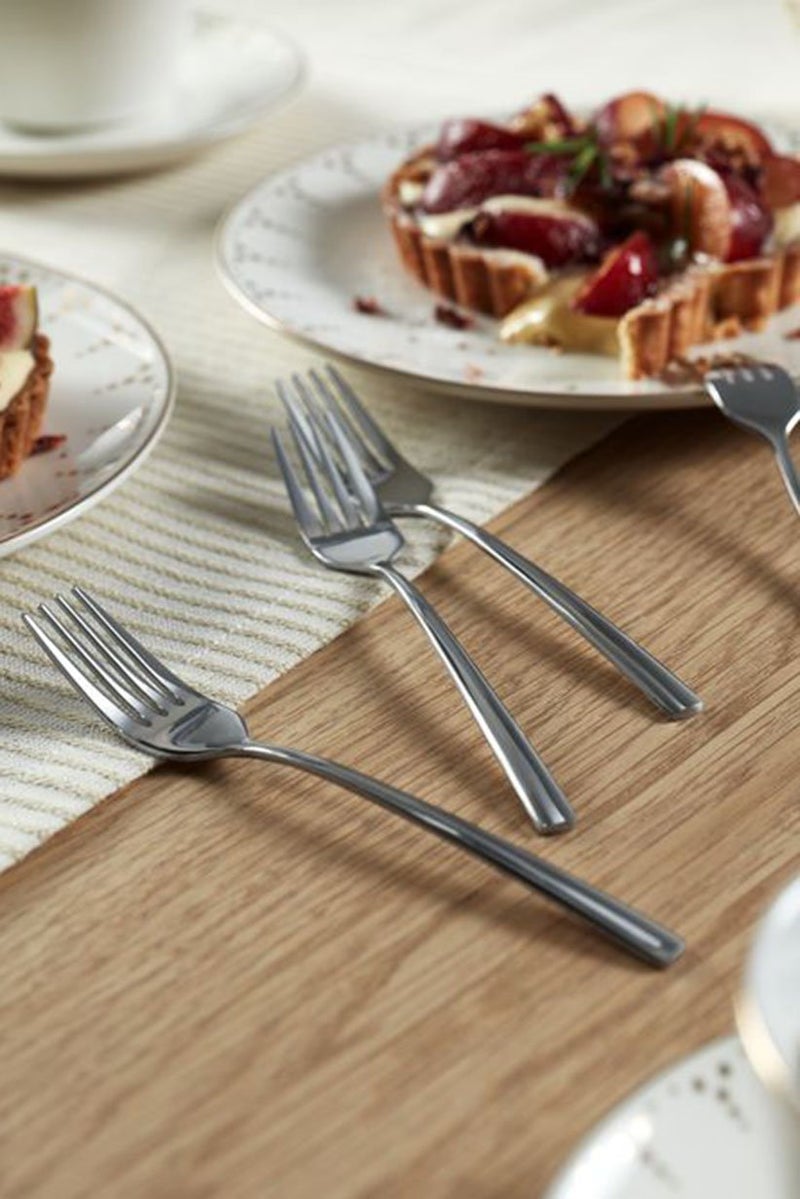 Tchibo 4 Pcs Stainless Party Forks, Silver - Image 1