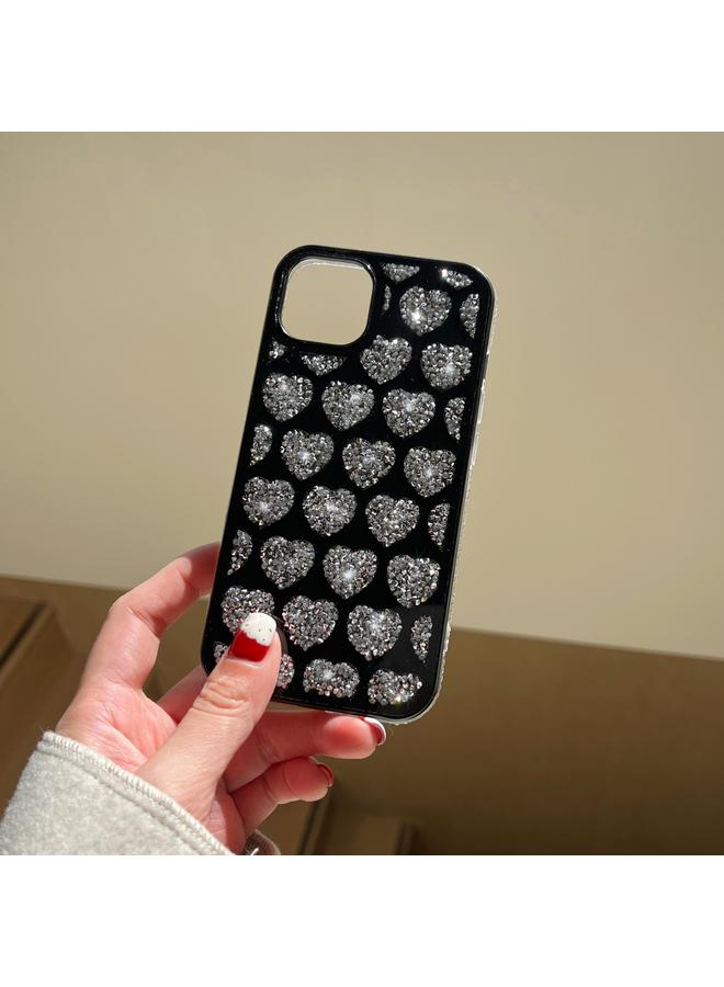 Zaboon Case For iPhone 13 Love Hearts Diamond Mirror TPU Phone Case - Image 5