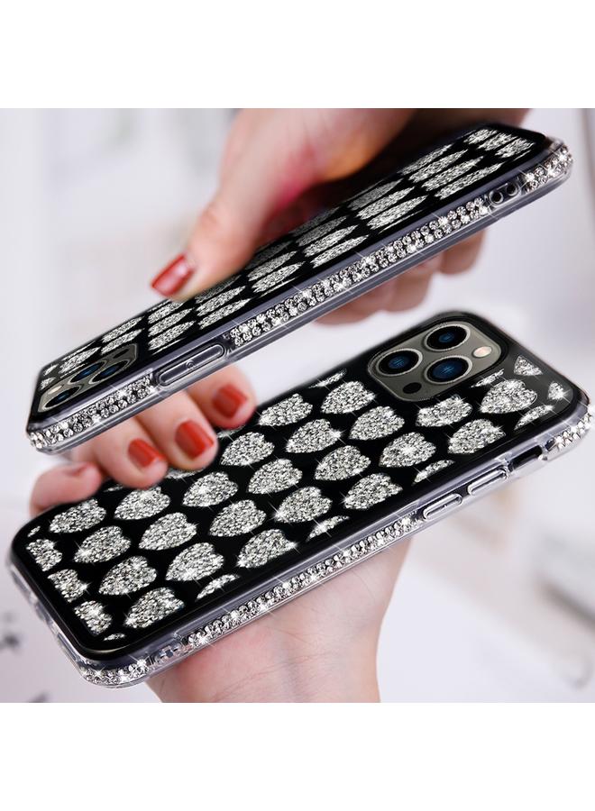 Zaboon Case For iPhone 13 Love Hearts Diamond Mirror TPU Phone Case - Image 3