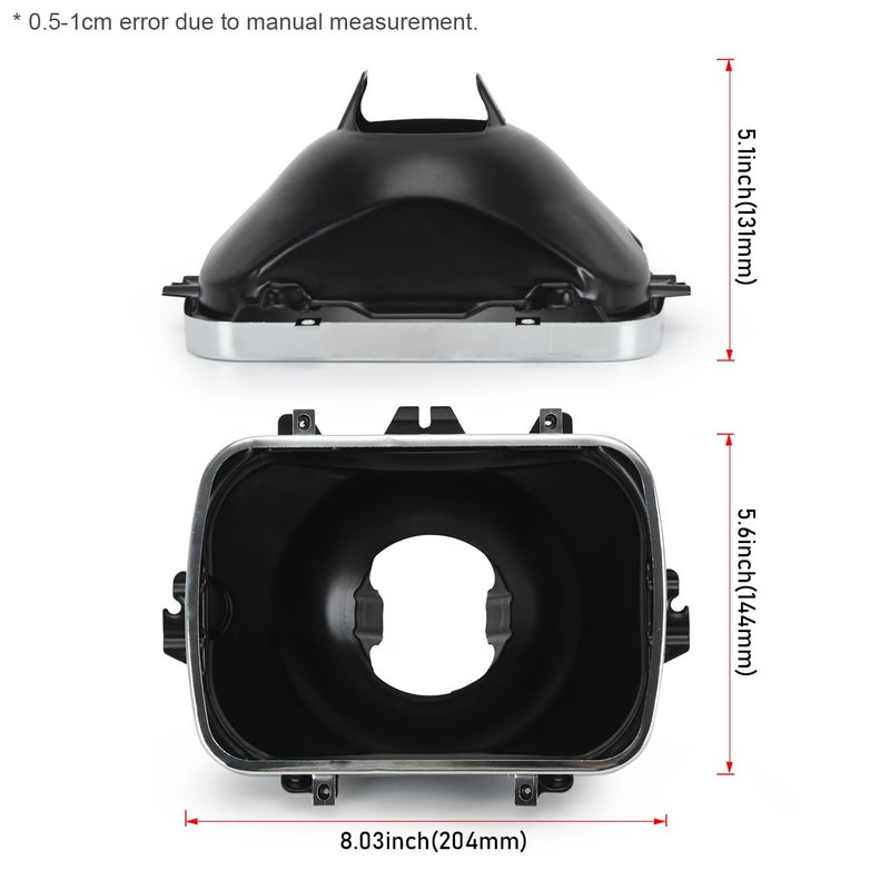 FQRANBO 42437 Headlight Bucket Kit, 5X7 Headlamp Bracket Mounting Kit Compatible with Chevrolet Express GMC Savana 1500 2500 3500 Sâ€Žafari Yukon Topkick Chevy Exprress 4500 K10 K20 K30 (2 Pack) - Image 2