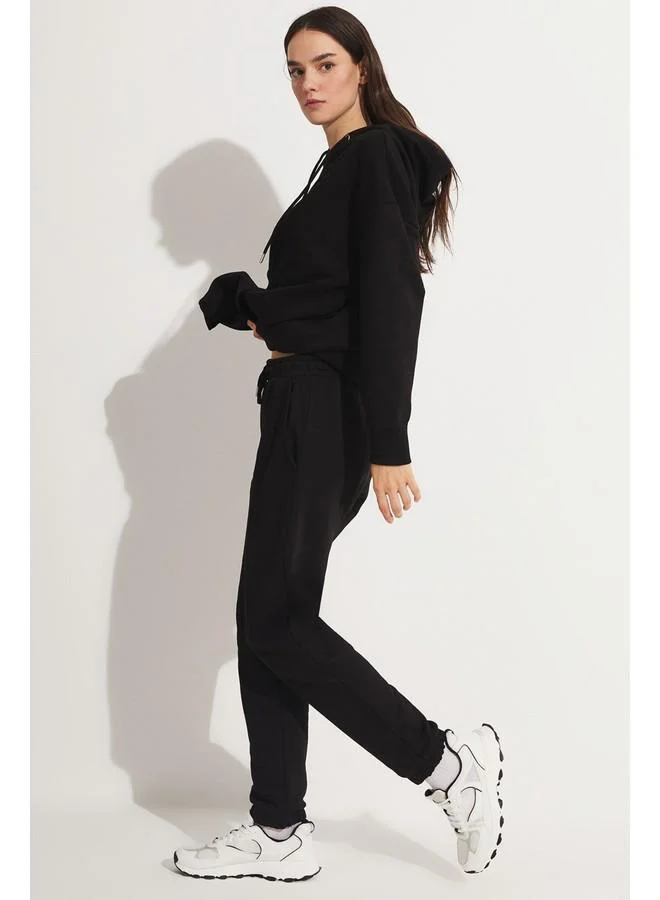 جون June Basic Sweatpant Black