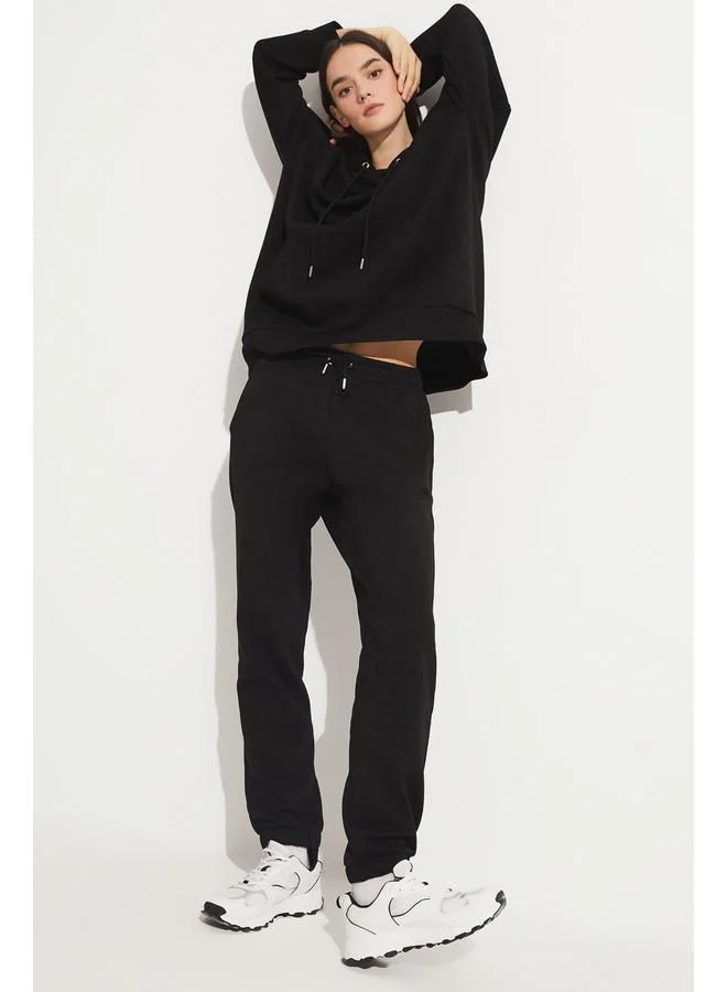 جون June Basic Sweatpant Black