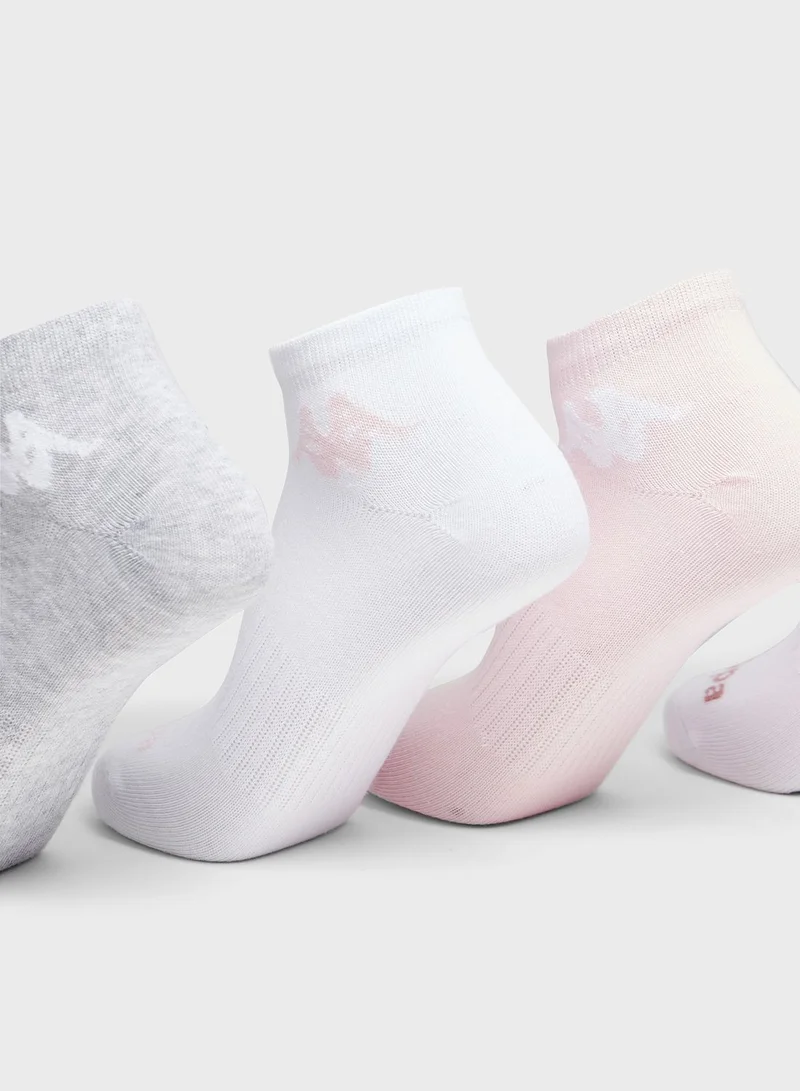 Kappa Kids 5 Pack Berlin Ankle Socks