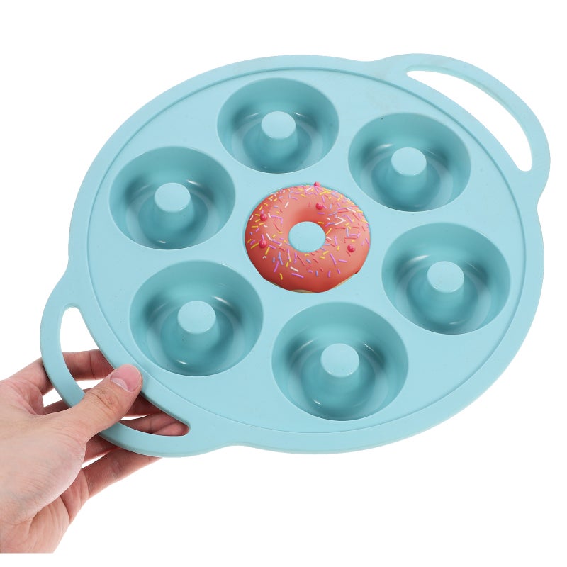Reusable Silicone Baking Mold Silicone Donuts Baking Pan 7-cavity Non-stick Donuts Mold - Image 2