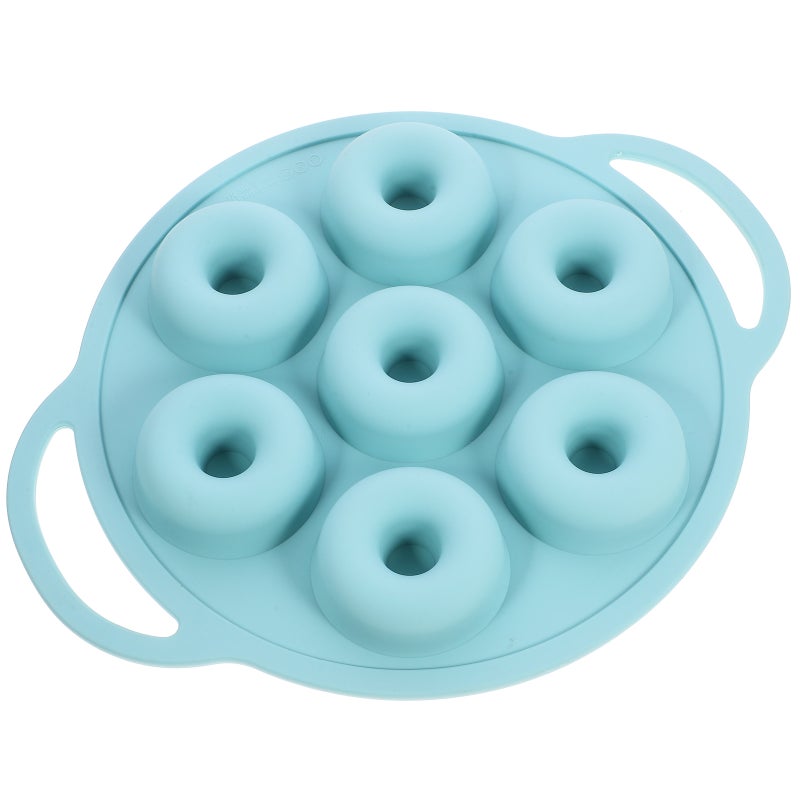 Reusable Silicone Baking Mold Silicone Donuts Baking Pan 7-cavity Non-stick Donuts Mold - Image 1