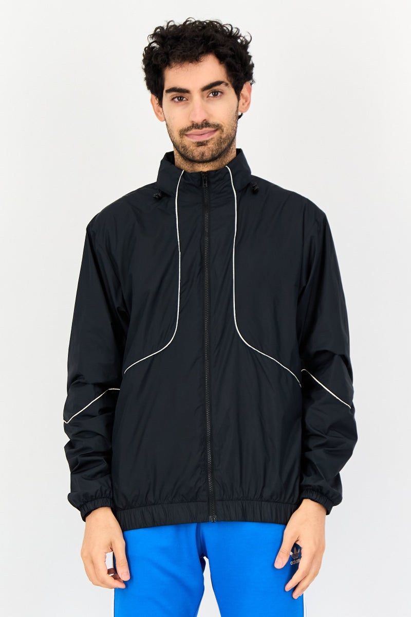 Nike جاكيت تدريب بأكمام طويلة للرجال، أسود - Image 1