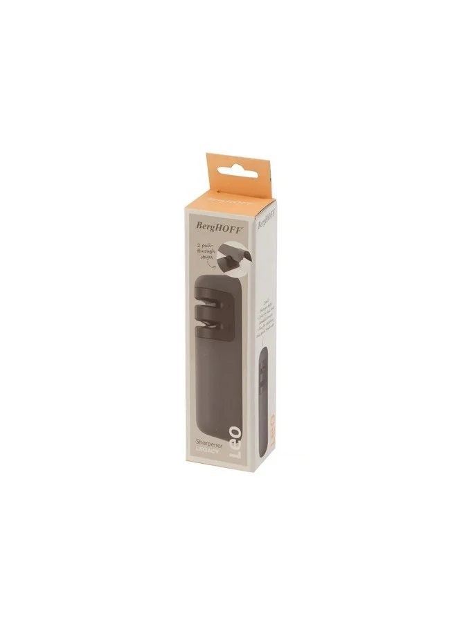 Berghoff Leo Legacy Non-Slip Base Two-Stage Knife Sharpener Grey 4.44 x 3.88 x 17.8 cm 3950389