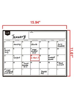 Muyixin Magnetic Dry Erase Calendar Whiteboard with 5 Dry Erase Markers Multicolour  - Image 2
