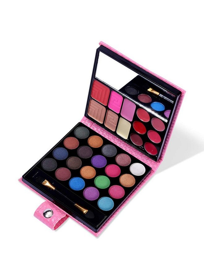 كيو آي بست مجموعة مكياج شاملة - 20 ظل جفون، 6 ملمعات شفاه، 3 أحمر خدود، 2 بودرة، 1 كونسيلر، 1 مرآة، 1 فرشاة، مجموعة هدايا مكياج للفتيات المراهقات والمبتدئات والمحترفات - Image 1