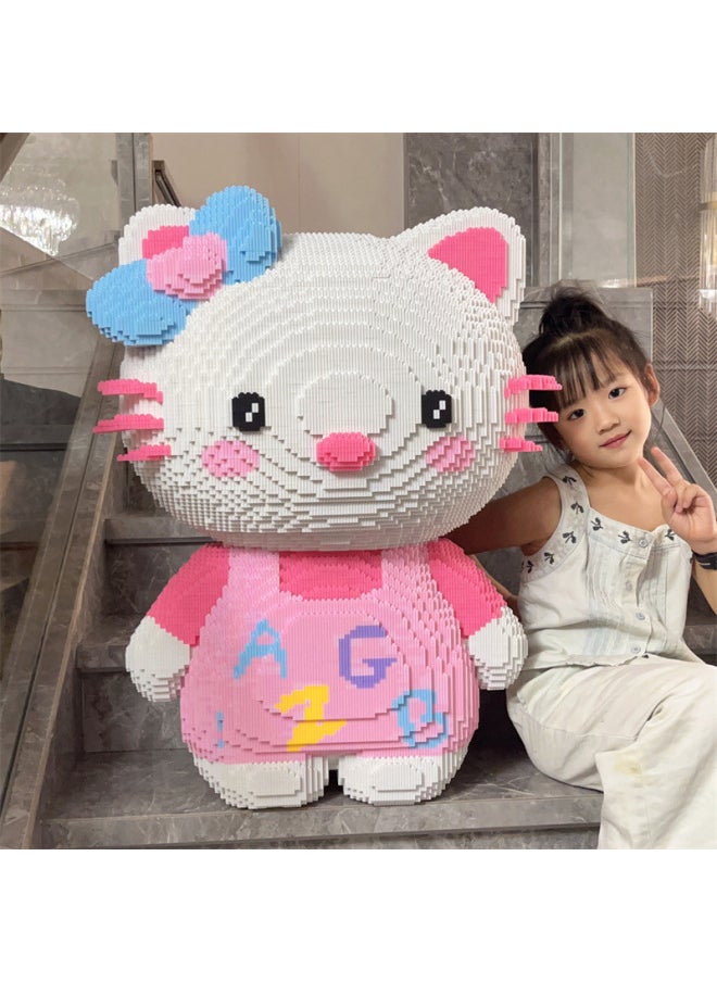 null - Compatible With Lego Toys High Difficulty Puzzle Decoration Adult Hello Kitty Melody Building Blocks Puzzle Girl Series-Color:50cm Coolomi - Image 1
