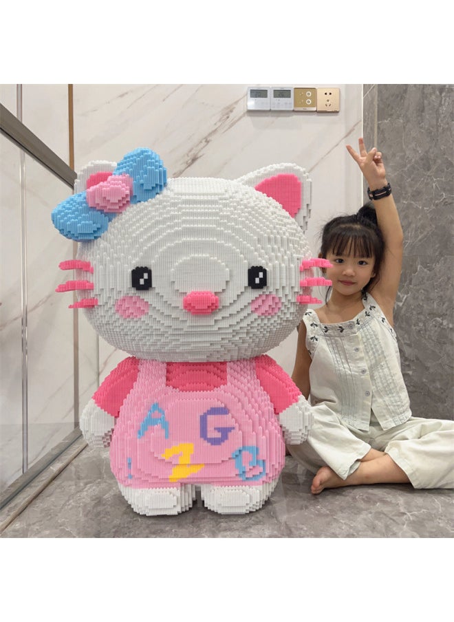 null - Compatible With Lego Toys High Difficulty Puzzle Decoration Adult Hello Kitty Melody Building Blocks Puzzle Girl Series-Color:50cm Coolomi - Image 1