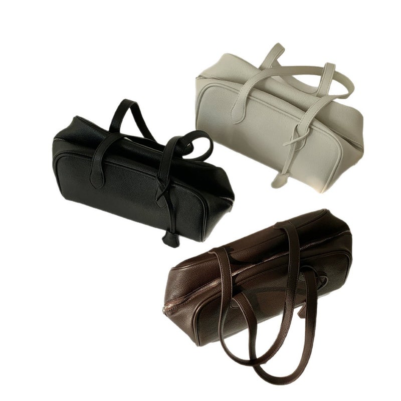 2025 Korean Style Large Capacity PU Leather Tote Bag - Image 5