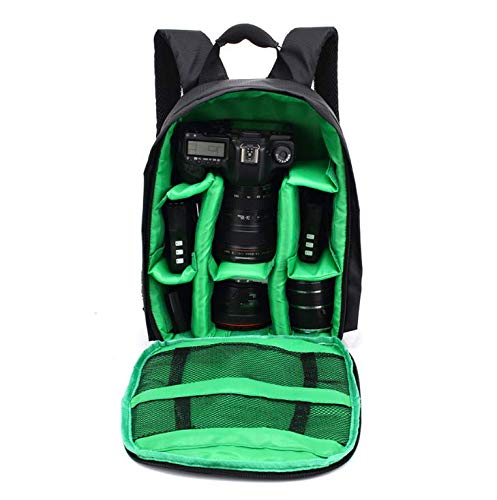 winvin Waterproof SLR/DSLR Camera Backpack Shoulder Bag Travel Case For Canon Nikon Sony Digital Lens (Medium, Green) - Image 2
