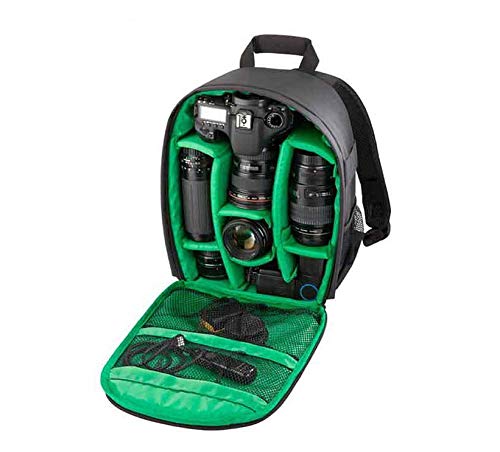 winvin Waterproof SLR/DSLR Camera Backpack Shoulder Bag Travel Case For Canon Nikon Sony Digital Lens (Medium, Green) - Image 4