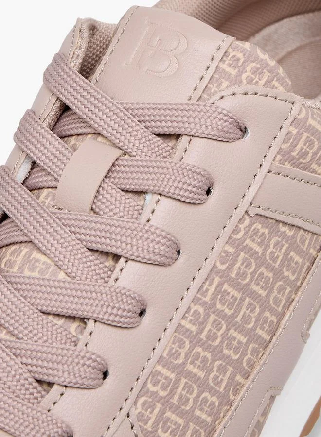 Flora Bella By Shoexpress TAUPE Flora Bella Women Printed Lace-Up Sneakers for Women | Best Price UAE