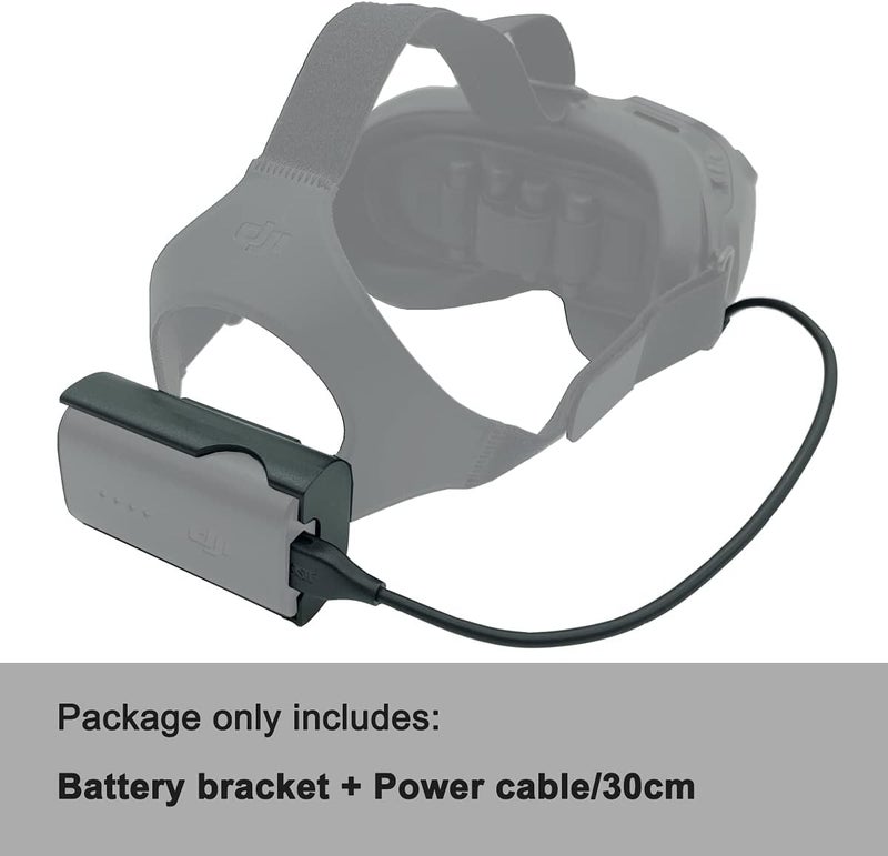 JCHPINE FPV Goggles V2 Battery Bracket Holder and Power Cable Compatible with DJI FPV Combo Goggles V2 Battery Recharging Wire Accessories - Image 3