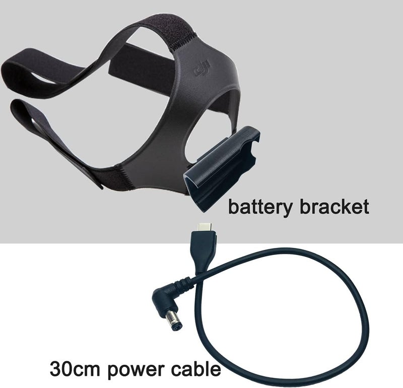 JCHPINE FPV Goggles V2 Battery Bracket Holder and Power Cable Compatible with DJI FPV Combo Goggles V2 Battery Recharging Wire Accessories - Image 4