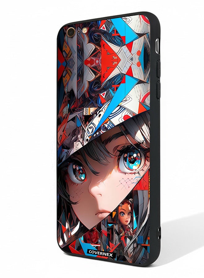Covernex Apple iPhone 6s Plus Protective Case Cover Printed Featuring Abstract Collage Anime Eyes Graphic - Image 1