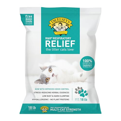 Dr. Elsey's R&R Stress-Reducing Clumping Clay Cat Litter 18 lb. Bag - Image 1