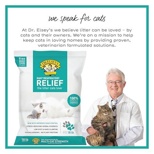 Dr. Elsey's R&R Stress-Reducing Clumping Clay Cat Litter 18 lb. Bag - Image 5