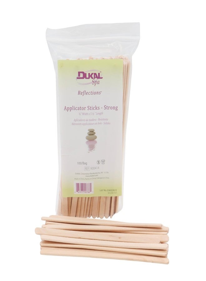 Dukal Reflections Wax Body Treatment Applicators, Beige, 100 Count - Image 1