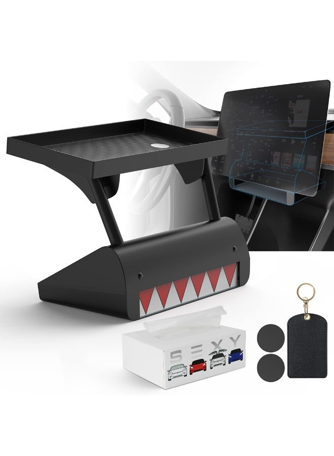 أتش بي أس منظّم شاشة فرعي "الوحش ذو الأسنان" لتسلا موديل 3 و Y – حل تخزين ممتع وعملي - Image 1