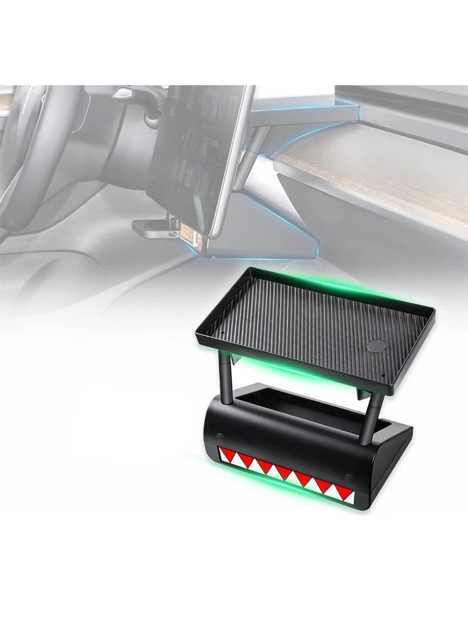 أتش بي أس منظّم شاشة فرعي "الوحش ذو الأسنان" لتسلا موديل 3 و Y – حل تخزين ممتع وعملي - Image 2