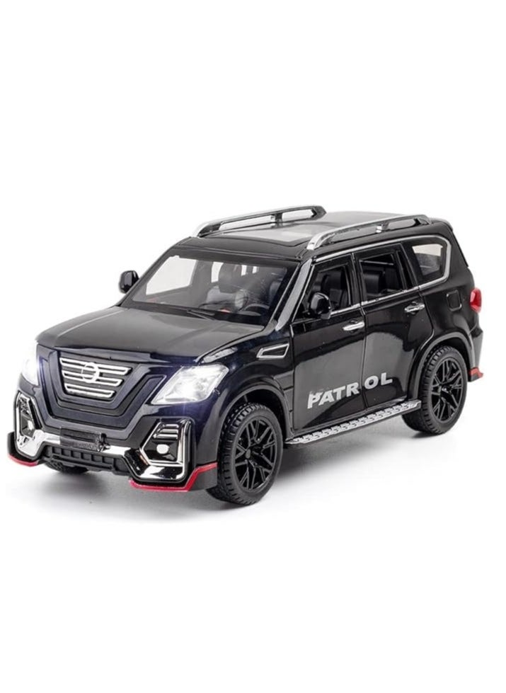 FUSIONPULSE 1:24 Scale Diecast Car Alloy Car Sound Light Toy for Nissan Patrol SUV  - Image 1