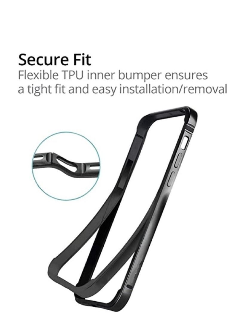 IPhone 12 Mini Case Anodized Aluminum Bumper Supports Mag-Safe Wireless Charging | Edge Armor Protective Minimal Designed for iPhone 13 Mini/12 (5.4-inch)