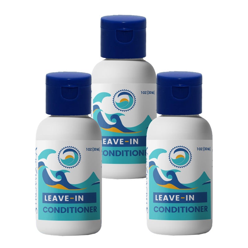STREAM 2 SEA Stream2Sea Travel Size Sulfate Free Leave-In Hair Conditioner with Sun Protection, 1oz Each, Pack of 3 - Image 1