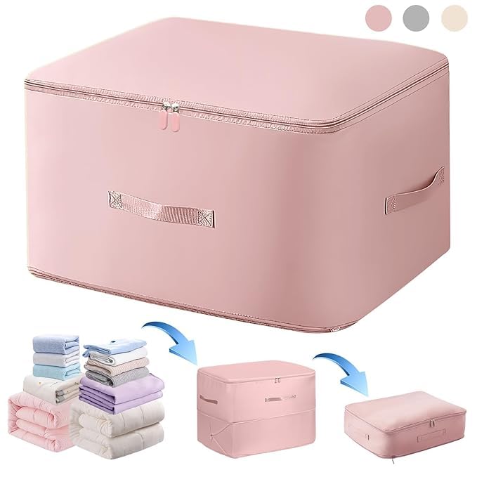 Scaroal Ultra Space Saving Self Compression Organizer Portable Heavy Duty Moving Bags Compression Packing Cubes for Travel Expandable Organizer Bags for ComfortersBlanketsBedding PACK OF 1 - Image 1