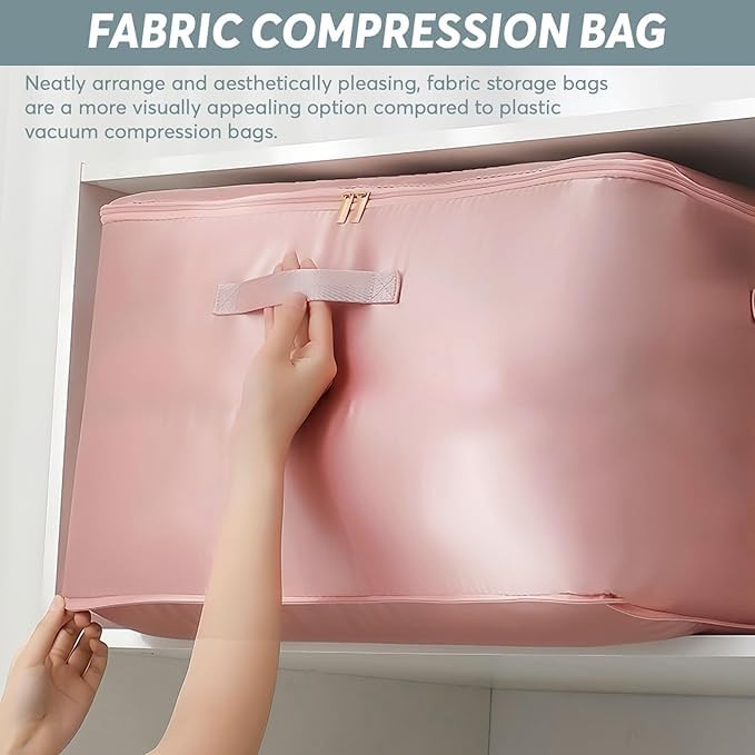 Scaroal Ultra Space Saving Self Compression Organizer Portable Heavy Duty Moving Bags Compression Packing Cubes for Travel Expandable Organizer Bags for ComfortersBlanketsBedding PACK OF 1 - Image 2