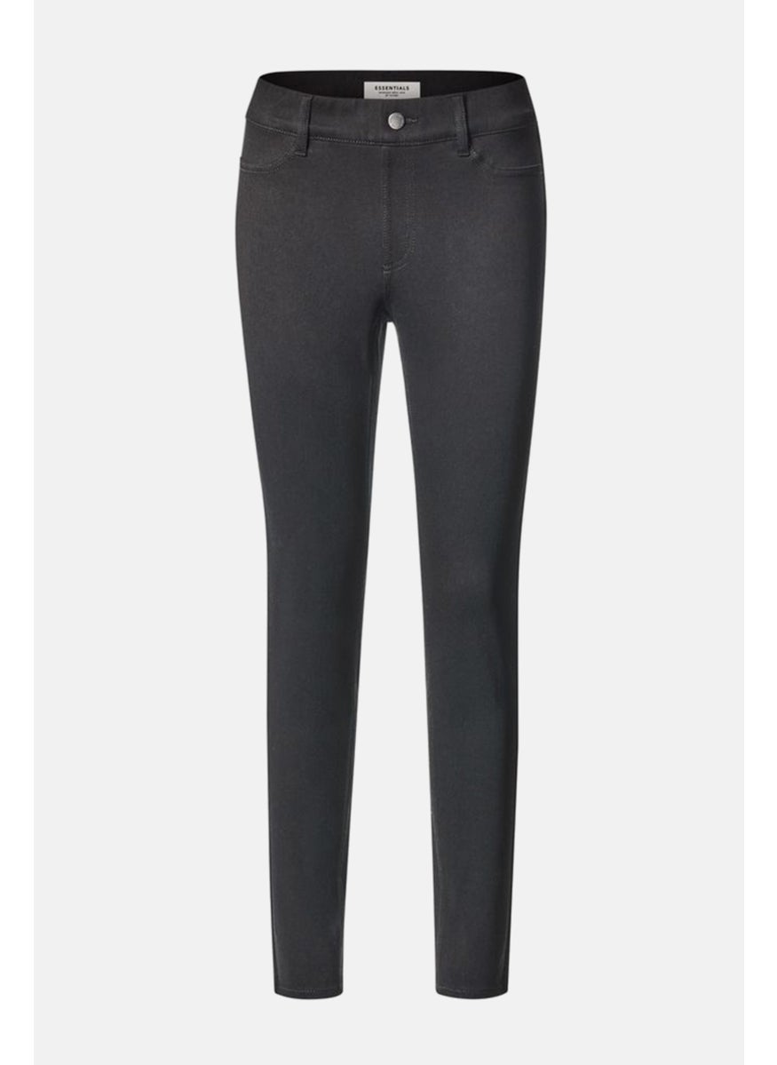 Tchibo Women Skinny Fit Solid Jegging Pants, Black  - Image 2