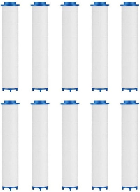 10 Pcs PP Cotton Filter Cartridge,  PP Cotton Filter for Filtered Showerheads,Detachable Propeller Hydro Jet Shower Head Filter, PP-Cotton Filter Cartridge Replacement Filters for Hard Water Remove