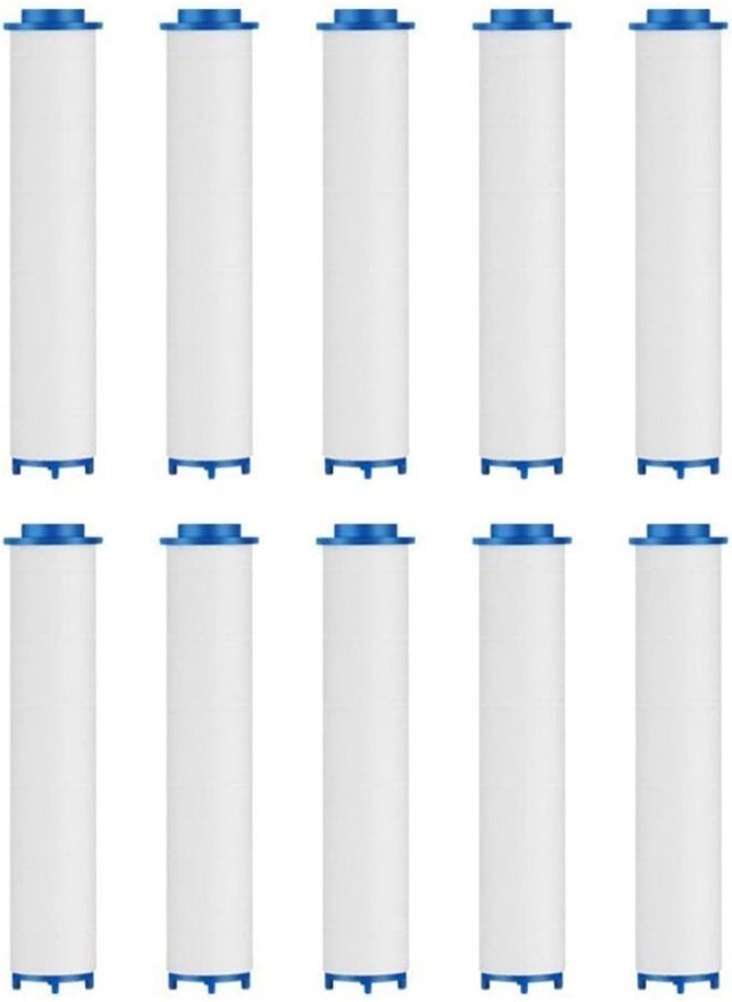 Generic - 10 Pcs PP Cotton Filter Cartridge,  PP Cotton Filter for Filtered Showerheads,Detachable Propeller Hydro Jet Shower Head Filter, PP-Cotton Filter Cartridge Replacement Filters for Hard Water Remove - Image 1
