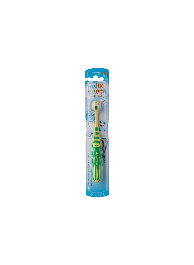 Aqua Fresh Toothbrush Milk Teeth Soft For Ages 0-2 (Aqf-033-0)