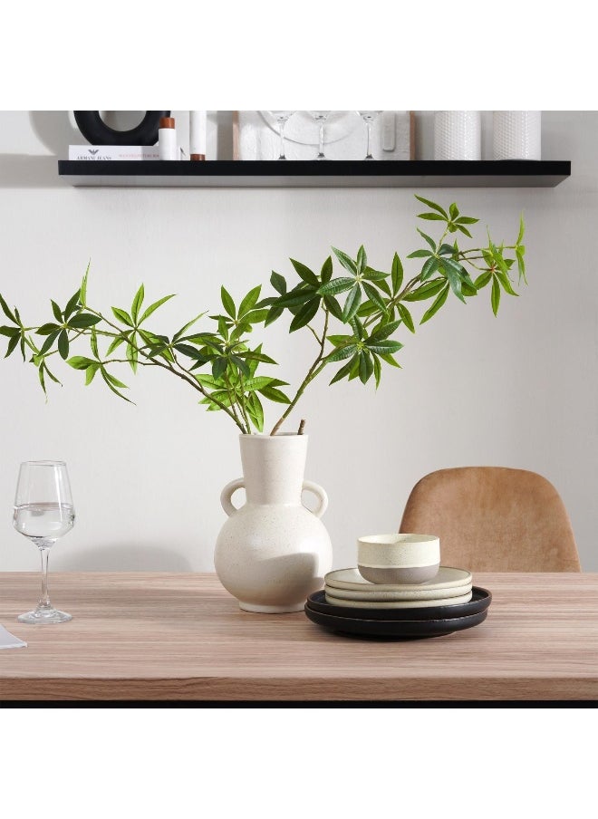Pan Home Rekker 6 Seater Dining Table - Natural And Black ~ Natural  - Image 2
