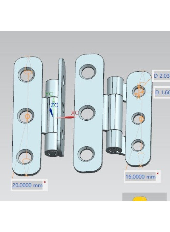 Manganese Steel Mobile Phone Case Lens Hinge With Self-locking Damping Shaft Universal Stamping Flip Hinge Mobile Phone Accessories Manufacturers-Colour:Black 21 - Image 5