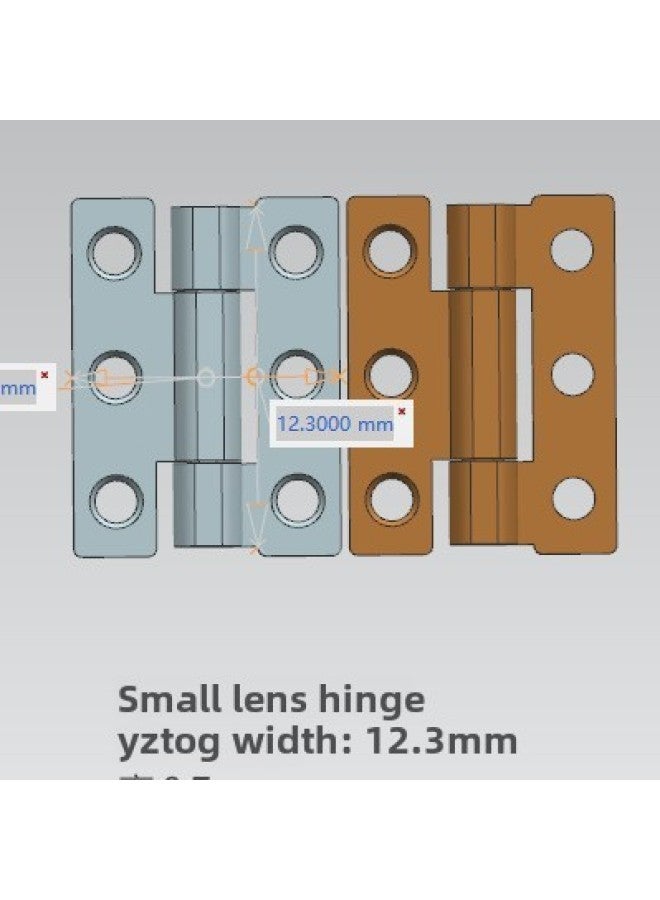 Manganese Steel Mobile Phone Case Lens Hinge With Self-locking Damping Shaft Universal Stamping Flip Hinge Mobile Phone Accessories Manufacturers-Colour:Black 21 - Image 4