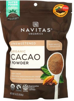 Navitas Organics Organic Cacao Powder, 16 oz (454 g) 