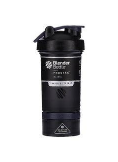 BlenderBottle Blender Bottle, ProStak, Shaker & Storage, FC Black, 22 oz (651 ml)  - Image 1