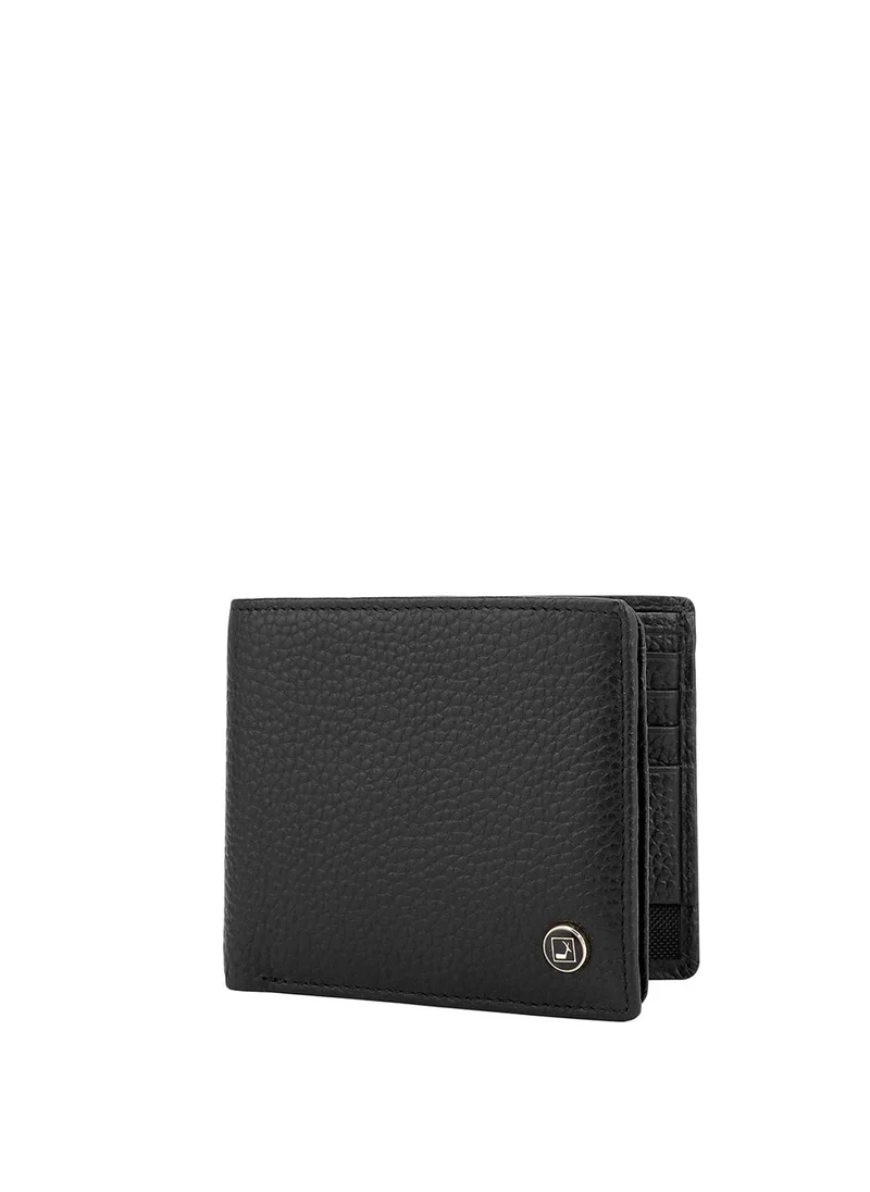 Da Milano Genuine Leather Black Mens Wallet