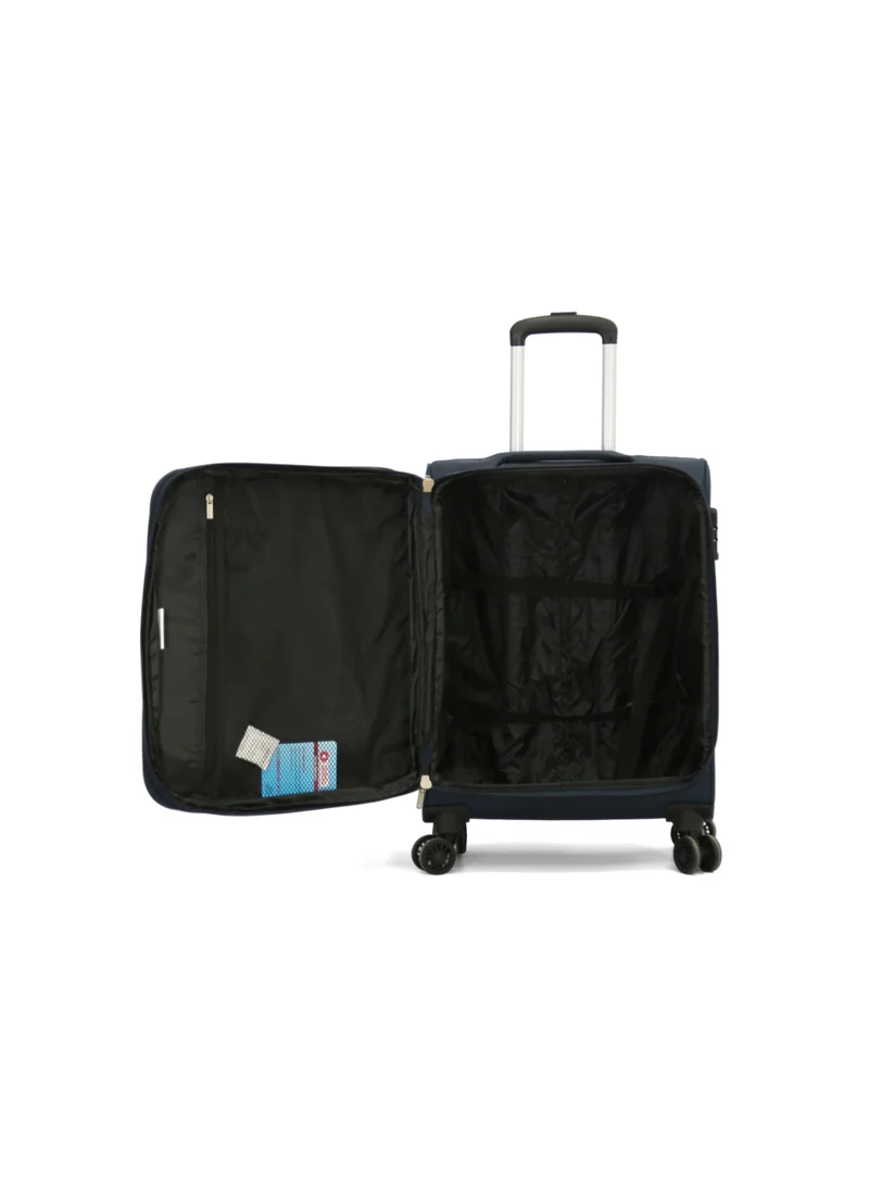 جيوردانو حقيبة سفر بعجلات من القماش  قطع، أزرق