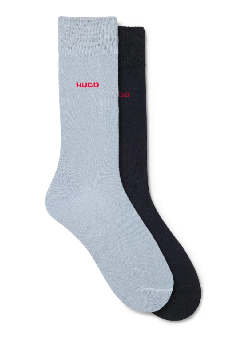 هوجو Two-pack of regular-length socks in stretch fabric